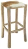 vidaXL Barhocker Ziegenleder und Teak Massivholz Produktbild-Vorschau 7
