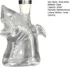 Weinkaraffe aus Haiglas, Schnapsflasche mit luftdichtem Produktbild-Vorschau 9