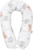 Cloudy Bears & Grey Velvet V-förmige Kissen Produktbild-Vorschau 3