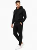 Herren Jogginganzug einfarbig 100% BW 586 Schwarz L Produktbild-Vorschau 1