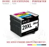A stack of four ink cartridges with labels indicating '29XL' and colors. Produktbild-Vorschau