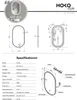 HOKO specchio da bagno 50x90cm specchio da parete ovale Anteprima dell’immagine prodotto 8