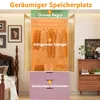 Kleiderschrank 2-türig mit Spiegel & Sensorlicht | Inkl. 3 Produktbild-Vorschau 3