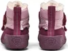The back view of two pink and purple winter boots for children. Produktbild-Vorschau
