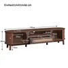 Merax TV-Schrank aus Rattan in Landhausstil, TV Lowboard Produktbild-Vorschau 11