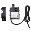 A black brushless DC pump with a black mounting bracket and a black power cord. Podgląd zdjęcia produktu