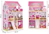 Holzpuppenhaus mit Möbeln und LED-Beleuchtung von ECOTOYS Produktbild-Vorschau 2