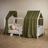 Hausbett Himmel NENA im 2er Set in dunkelgrün - Betthimmel Produktbild-Vorschau 1