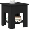 vidaXL Tavolino da caffè look rovere nero 40 x 40 x 42 cm Anteprima dell’immagine prodotto 2