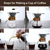 Pour Over Kaffeemaschine, 400ml Kaffeemaschine Karaffe Produktbild-Vorschau 5