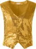 Pailletten-Weste Herren - gold, M Produktbild-Vorschau 5