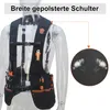 Arbeitsweste aus Leder für Herren, Werkzeugweste für Produktbild-Vorschau 5