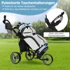 Golfový vozík COSTWAY 3 kolieska, skladací, golfový vozík s Náhľad obrázku produktu 3
