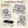 Ensemble de mobilier de jardin pour 4 personnes, ensemble Voir les images du produit 4