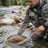Fliegenfischen Kescher mit Holzgriff & Gumminetz, Produktbild-Vorschau 7