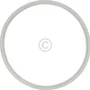 A circular gray gasket on a white background. Produktbild-Vorschau