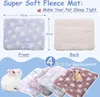 A collage of pet mats with dimensions and a chinchilla. Produktbild-Vorschau