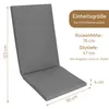 Herlag Sunny Hochlehner-Auflage 123x50x4 cm – wetterfest, Produktbild-Vorschau 3