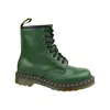 A single green Dr. Martens boot is shown against a white background. Produktbild-Vorschau