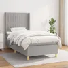 Maison Exclusive - Boxspringbett mit Matratze Hellgrau Produktbild-Vorschau 1