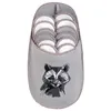 ONVAYA® ABS Gästepantoffel | Waschbär | 6er Set | Produktbild-Vorschau 1