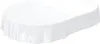 Tischdecke Wachstuch PVC abwaschbar Einfarbig Weiß Oval Produktbild-Vorschau 1
