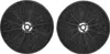 Two round, black charcoal filters are shown side-by-side against a white background. Produktbild-Vorschau