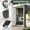 UISEBRT Metalowa szopa ogrodowa 6x4 ft z dachem spadzistym, Podgląd zdjęcia produktu 6
