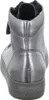 A rear view of a silver high-top sneaker. Anteprima dell’immagine prodotto