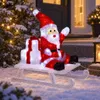 LED figúrka na vonkajšie použitie, Otec Vianoc na saniach, Náhľad obrázku produktu 3