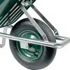 Close-up of the wheel and frame of a wheelbarrow. Produktbild-Vorschau