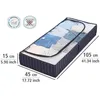 Unterbettkommode mit Sichtfenster Blau 105 x 15 x 45 cm Produktbild-Vorschau 3