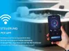 A hand holding a smartphone displaying a hot tub control app, with a blurred hot tub in the background. Náhľad obrázku produktu