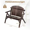 Banc de jardin 2 places COSTWAY en bois, banc en bois Voir les images du produit 3