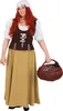 Mittelalter-Magd Kleid mit Haube, Größe:46 Produktbild-Vorschau 2