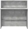 Biurko recepcyjne betonowe szare 100x50x103,5 cm drewno Podgląd zdjęcia produktu 5