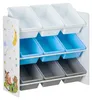 Relaxdays detské úložné boxy s motívom táboráka MDF plast; Náhľad obrázku produktu 10