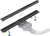 Aquabad Slim Schwarz Matt Duschrinne 120cm mit Blende: Produktbild-Vorschau 1