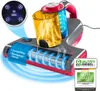 A 3D render of a handheld vacuum cleaner with internal components visible, highlighting its features. Produktbild-Vorschau
