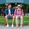 COSTWAY Gartenbank wetterfest, 2-Sitzer Sitzbank ohne Produktbild-Vorschau 3