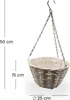 BLUMENAMPEL "BOWL" | 25 cm, Weide | handgefertigtes Produktbild-Vorschau 2