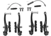 Alhonga V-Bremsen Set Schwarz Aluminium Vorderradbremse + Produktbild-Vorschau 1