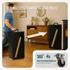 VOUNOT® Metall Pelletbehälter mit Sichtfenster 36x36x76 Produktbild-Vorschau 5