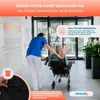 A caregiver is pushing an elderly person in a wheelchair down a hallway. Produktbild-Vorschau