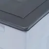 vidaXL Záhradný úložný box 320 L sivý čierny Náhľad obrázku produktu 4