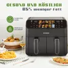 Heetluchtfriteuse 9L, dubbele kamer, airfryer 2000W met 2 Productafbeelding-voorbeeld 8