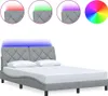 vidaXL Bedframe met LED-verlichting, zonder matras, Productafbeelding-voorbeeld 1