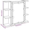 vidaXL Spiegelschrank mit LED Artisan Eichen-Optik Produktbild-Vorschau 8