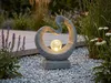 Solarleuchte Skulptur Granit-Optik moderne Solarlampe 33,5 Produktbild-Vorschau 5