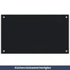 DELUKE® Küchenrückwand Glas - 70x40cm Schwarz | Produktbild-Vorschau 2